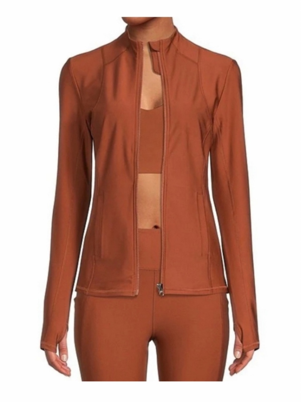 Women's Rust Utility Zip-Front Jacket
